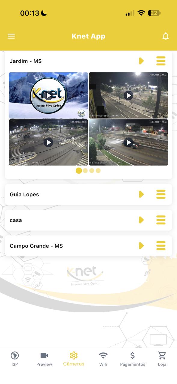 Câmeras em Cloud